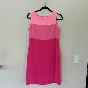 Talbots Pink Colorblock Dress